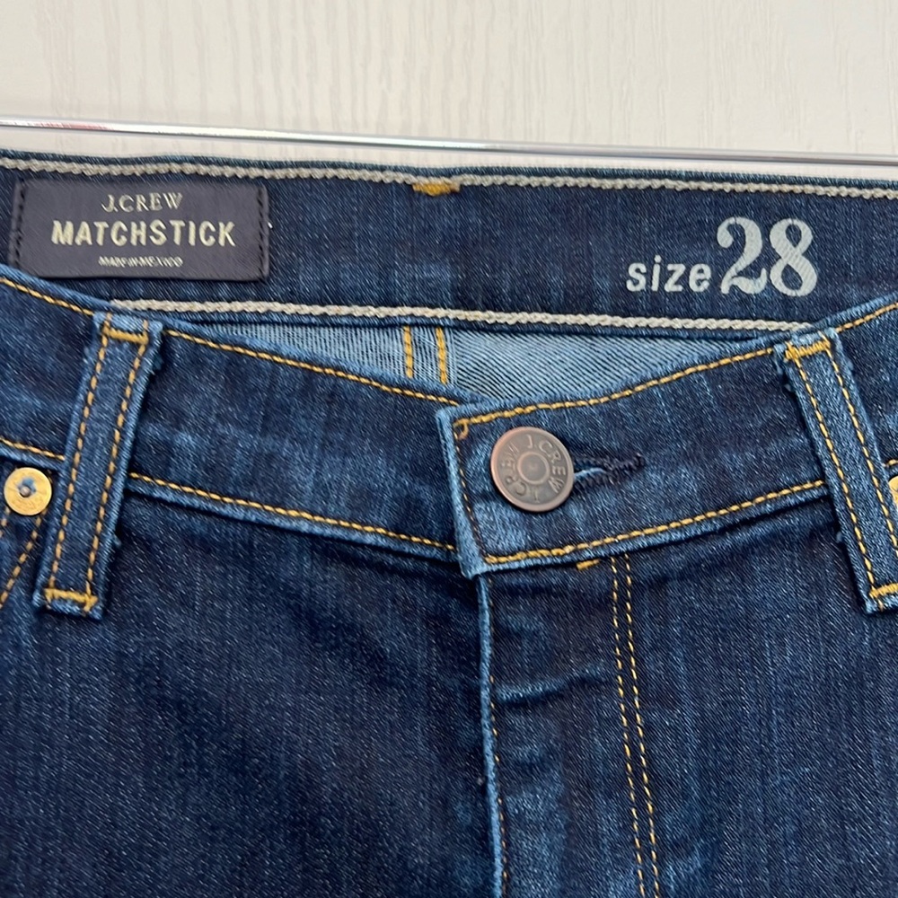 J. Crew Matchstick Dark Wash Straight-leg Jean